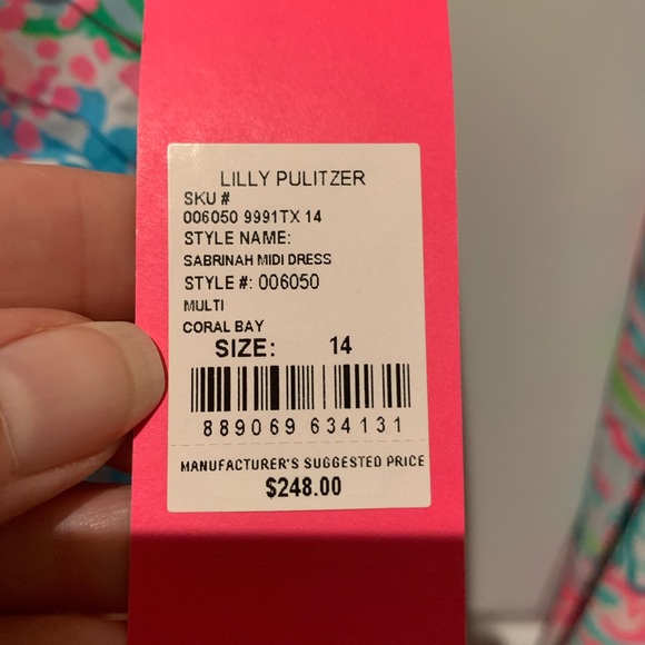 🛑SOLD🛑 NWT Lilly Pulitzer Sabrinah Dress Coral - Picture 2 of 2